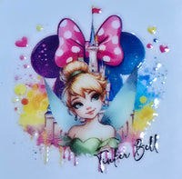 Princess UV DTF decals - wooden key chains