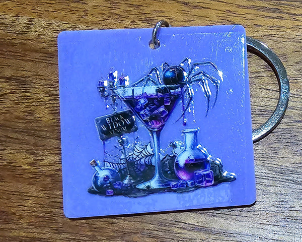 Spooky drink key chains
