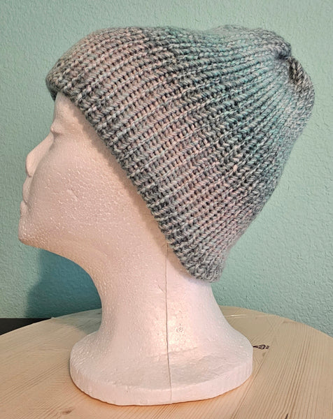 knit hat in domino