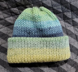 knit hat in Sutherland stripe