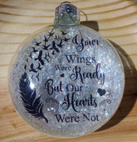 3" disc glass ornaments