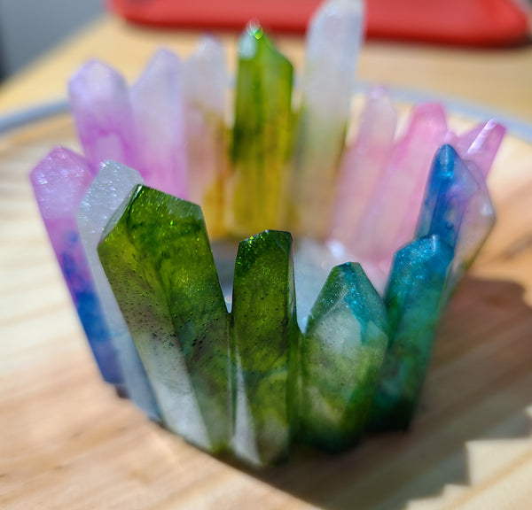 crystal inspired dish