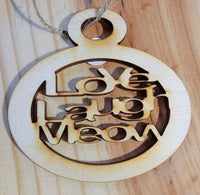 wooden tree ornaments