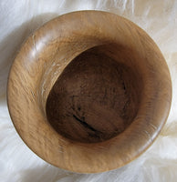 Oak with resin inlay vase