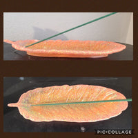 feather trinket dish/incense burner
