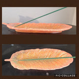 feather trinket dish/incense burner