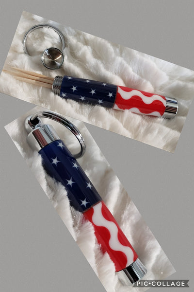 toothpick carrying key ring